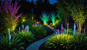 leuchtstäbe für den garten